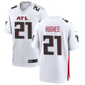 Punc A.Falcons #21 Mike Hughes Player White Home Game Stitched Jerseys