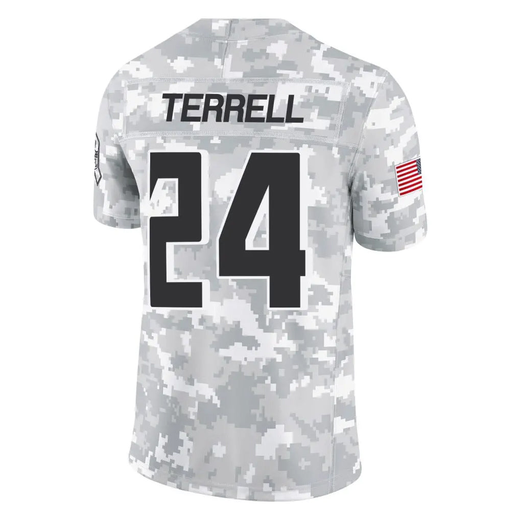 Punc A.Falcons #24 A.J. Terrell Jr. Player Arctic Camo Salute to Service Limited Stitched Jerseys