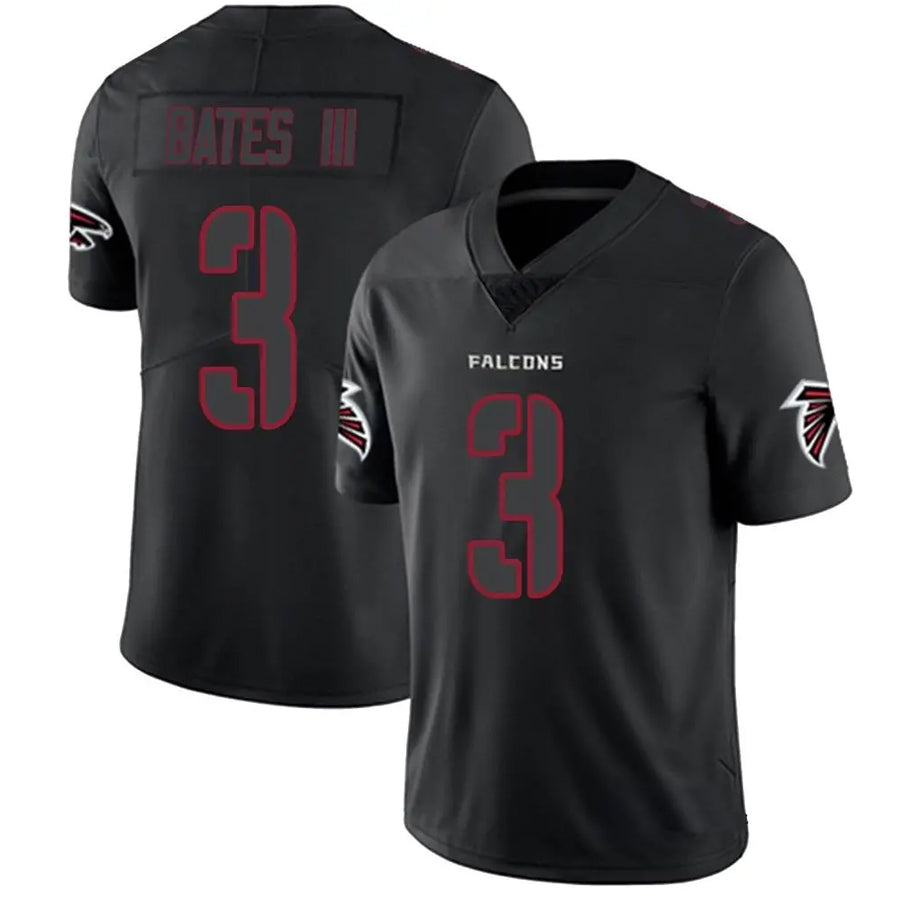 Punc A.Falcons #3 Jessie Bates III Player Black Impact Limited Stitched Jerseys