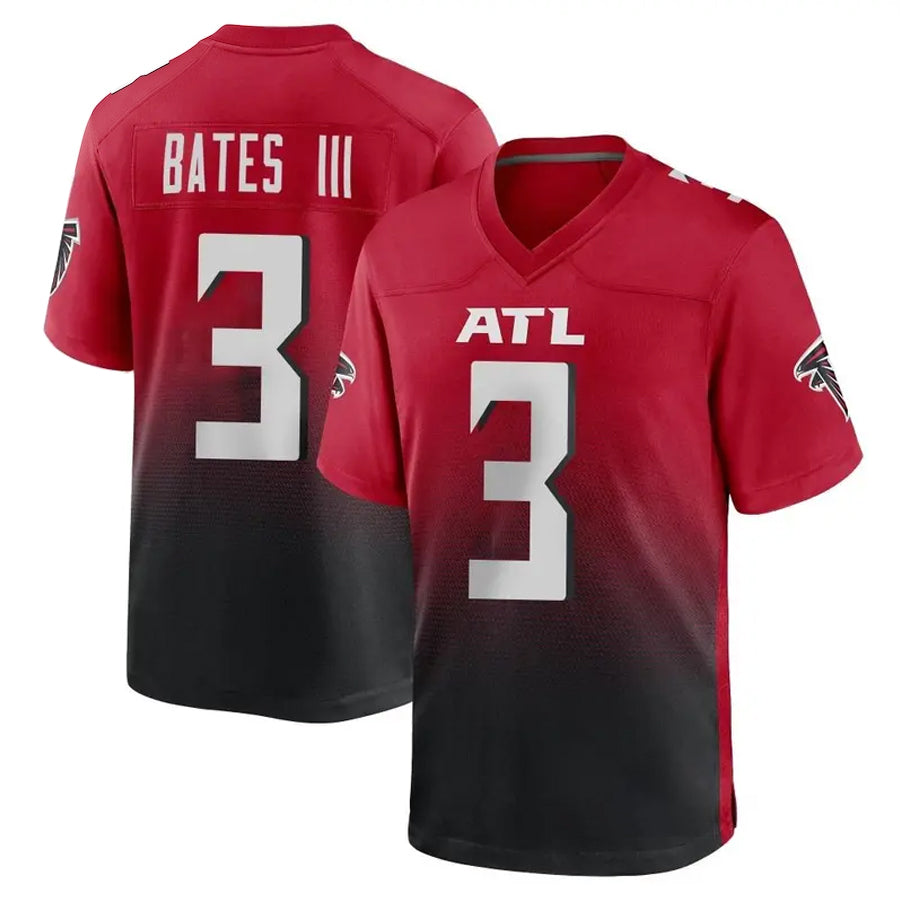 Punc A.Falcons #3 Jessie Bates III Player Red Home Game Stitched Jerseys