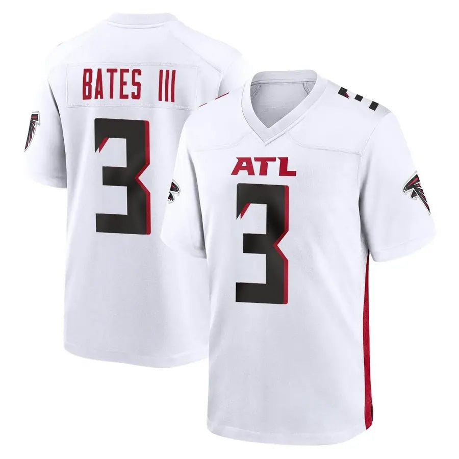 Punc A.Falcons #3 Jessie Bates III Player White Home Game Stitched Jerseys