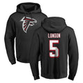 Punc A.Falcons #5 Drake London Player Black Salute to Service Hoodies Stitched Jerseys