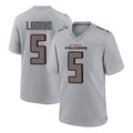 Punc A.Falcons #5 Drake London Player Gray Fashion Home Game Stitched Jerseys