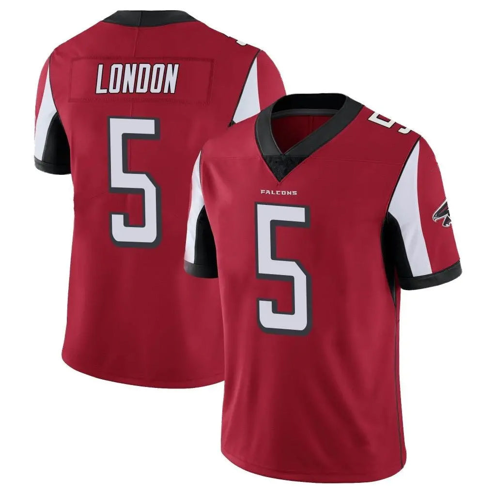 Punc A.Falcons #5 Drake London Player Red Color Vapor Untouchable Limited Home Game Stitched Jerseys