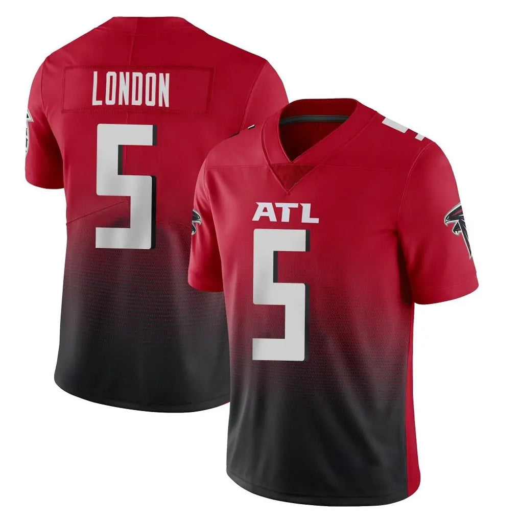 Punc A.Falcons #5 Drake London Player Red Vapor Untouchable Limited Home Game Stitched Jerseys