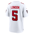 Punc A.Falcons #5 Drake London White Game Stitched Jerseys