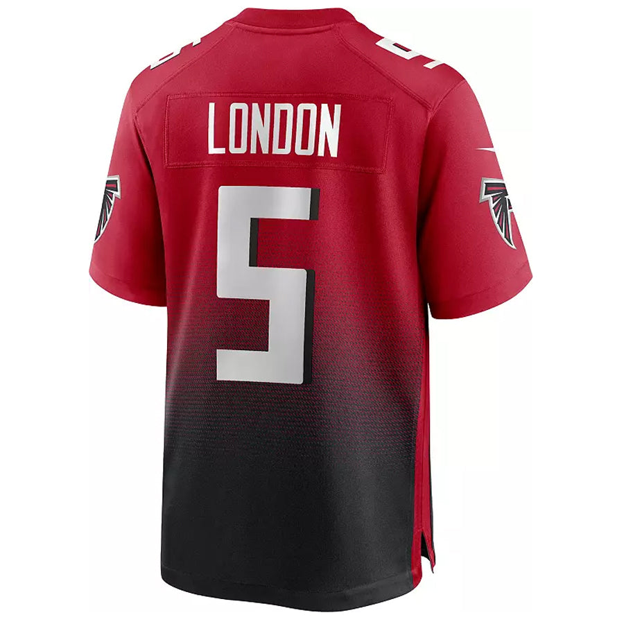 Punc A.Falcons #5 Drake London Player Red Home Game Stitched Jerseys
