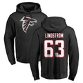 Punc A.Falcons #63 Chris Lindstrom Player Black Salute to Service Hoodies Stitched Jerseys