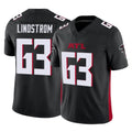 Punc A.Falcons #63 Chris Lindstrom Player Black Vapor F.U.S.E. Limited Stitched Jerseys