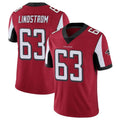 Punc A.Falcons #63 Chris Lindstrom Player Red Color Vapor Untouchable Limited Home Game Stitched Jerseys