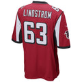 Punc A.Falcons #63 Chris Lindstrom Player Red Replica Game Stitched Jerseys