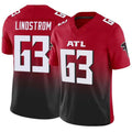 Punc A.Falcons #63 Chris Lindstrom Player Red Vapor F.U.S.E. Limited Stitched Jerseys