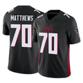 Punc A.Falcons #70 Jake Matthews Player Black Vapor F.U.S.E. Limited Stitched Jerseys