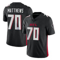 Punc A.Falcons #70 Jake Matthews Player Black Vapor Untouchable Limited Home Game Stitched Jerseys