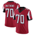 Punc A.Falcons #70 Jake Matthews Player Red Color Vapor Untouchable Limited Home Game Stitched Jerseys