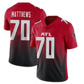 Punc A.Falcons #70 Jake Matthews Player Red Vapor Untouchable Limited Home Game Stitched Jerseys