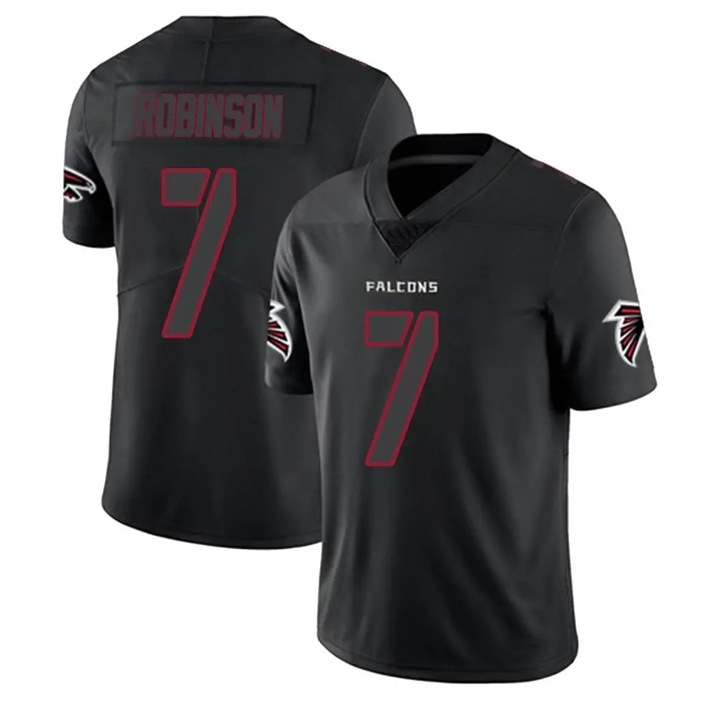 Punc A.Falcons #7 Bijan Robinson Player Black Impact Limited Stitched Jerseys