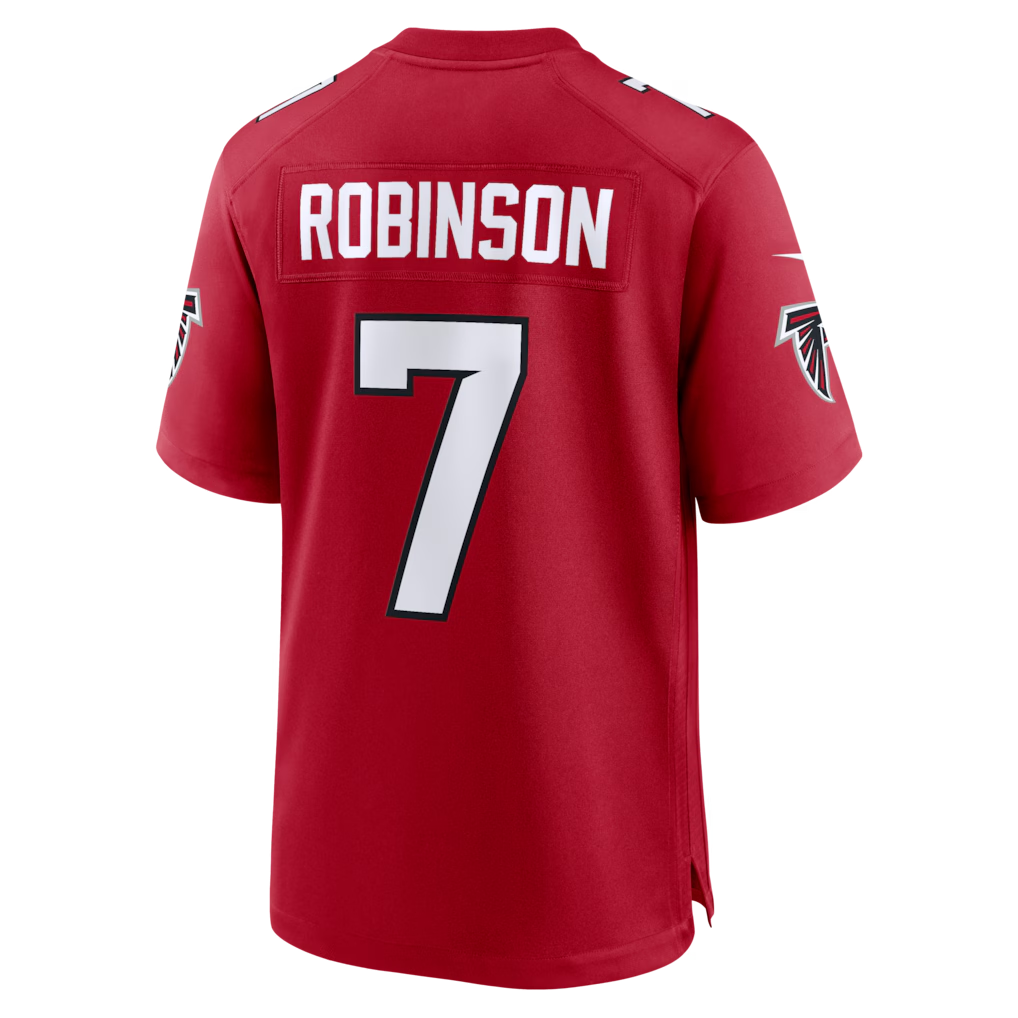 Punc A.Falcons #7 Bijan Robinson Red Game Stitched Jerseys