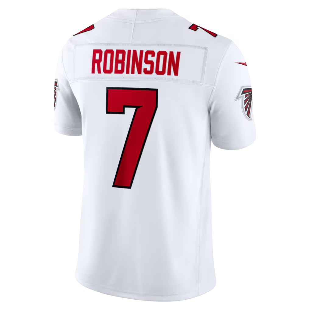Punc A.Falcons #7 Bijan Robinson White Vapor F.U.S.E. Stitched Limited Jerseys
