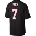 Punc A.Falcons #7 Michael Vick Mitchell & Ness Black Legacy Replica Stitched Jerseys