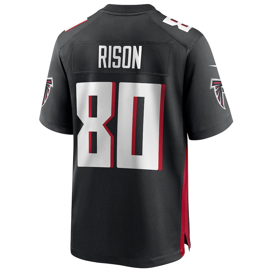 Punc A.Falcons #80 Andre Rison Player Black Home Game Stitched Jerseys