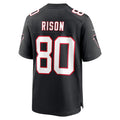 Punc A.Falcons #80 Andre Rison Player Black Throwback Limited Home Game Stitched Jerseys