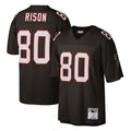 Punc A.Falcons #80 Andre Rison Player Mitchell & Ness Black 1992 Legacy Stitched Jerseys