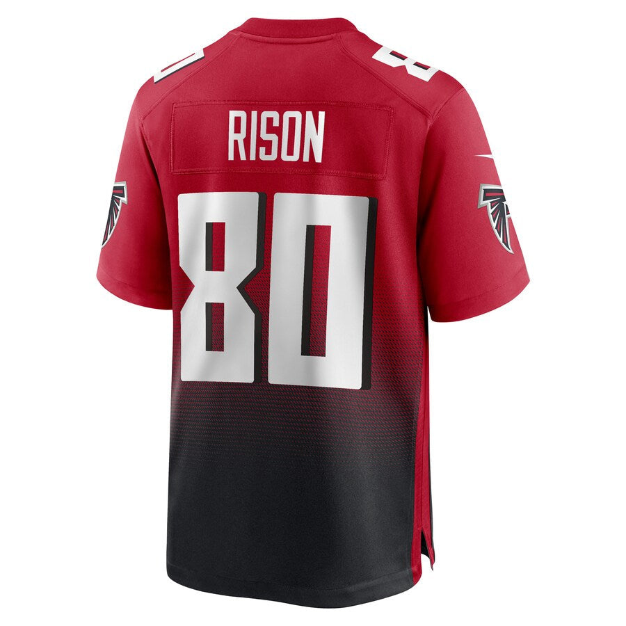 Punc A.Falcons #80 Andre Rison Player Red Home Game Stitched Jerseys