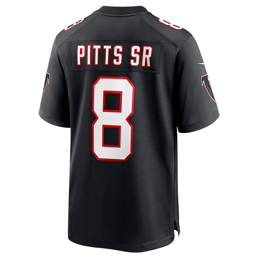 Punc A.Falcons #8 Kyle Pitts Sr. Player Black Alternate Game Stitched Jerseys