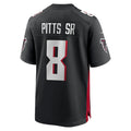 Punc A.Falcons #8 Kyle Pitts Sr. Player Black Home Game Stitched Jerseys