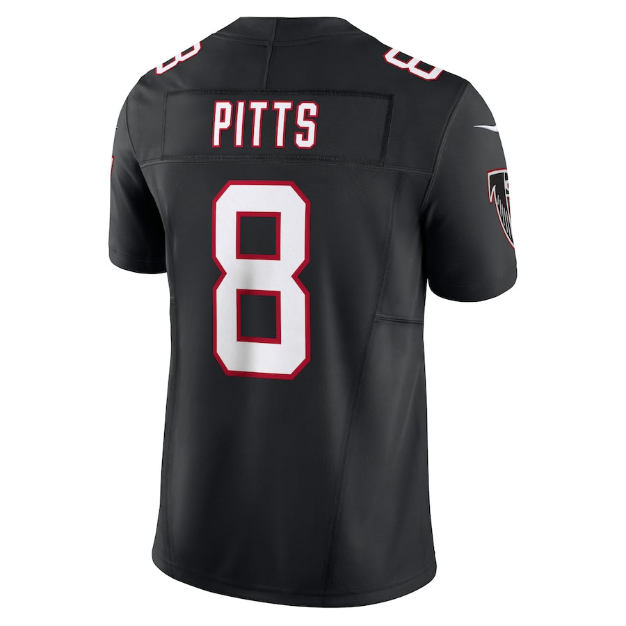 Punc A.Falcons #8 Kyle Pitts Sr. Player Black Vapor F.U.S.E. Limited Stitched Jerseys