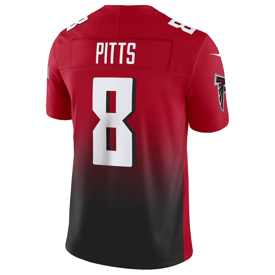 Punc A.Falcons #8 Kyle Pitts Sr. Player Red Vapor F.U.S.E. Limited Stitched Jerseys