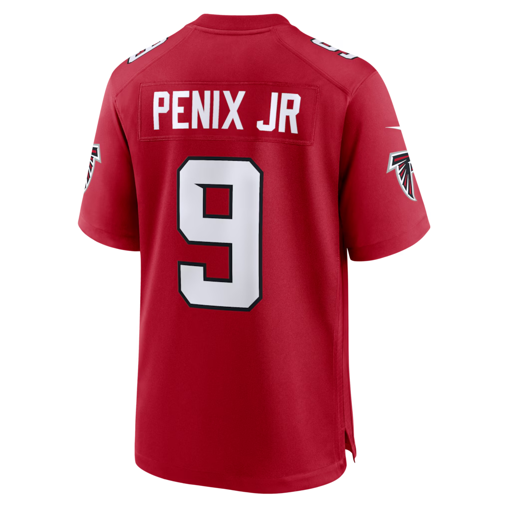 Punc A.Falcons #9 Michael Penix Jr. Red Game Stitched Jerseys