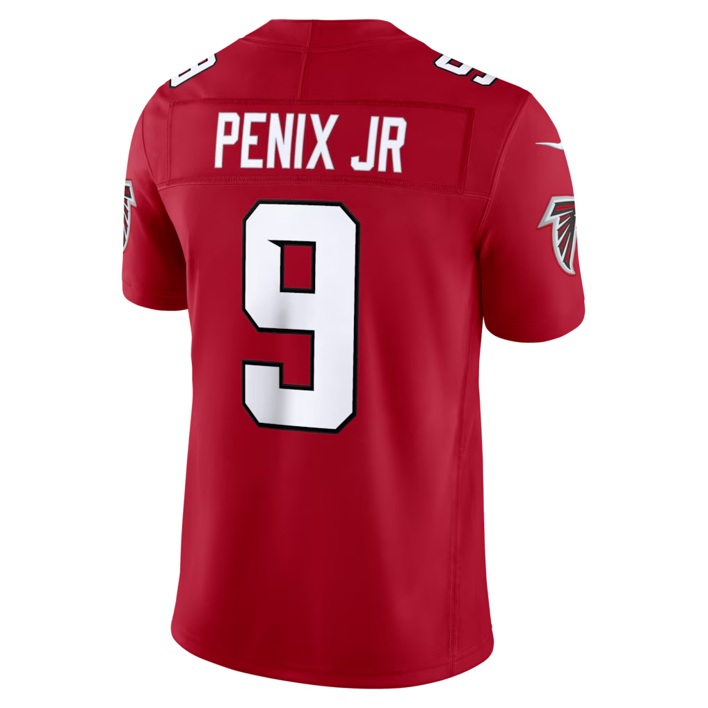 Punc A.Falcons #9 Michael Penix Jr. Red Team Vapor F.U.S.E. Limited Stitched Jerseys