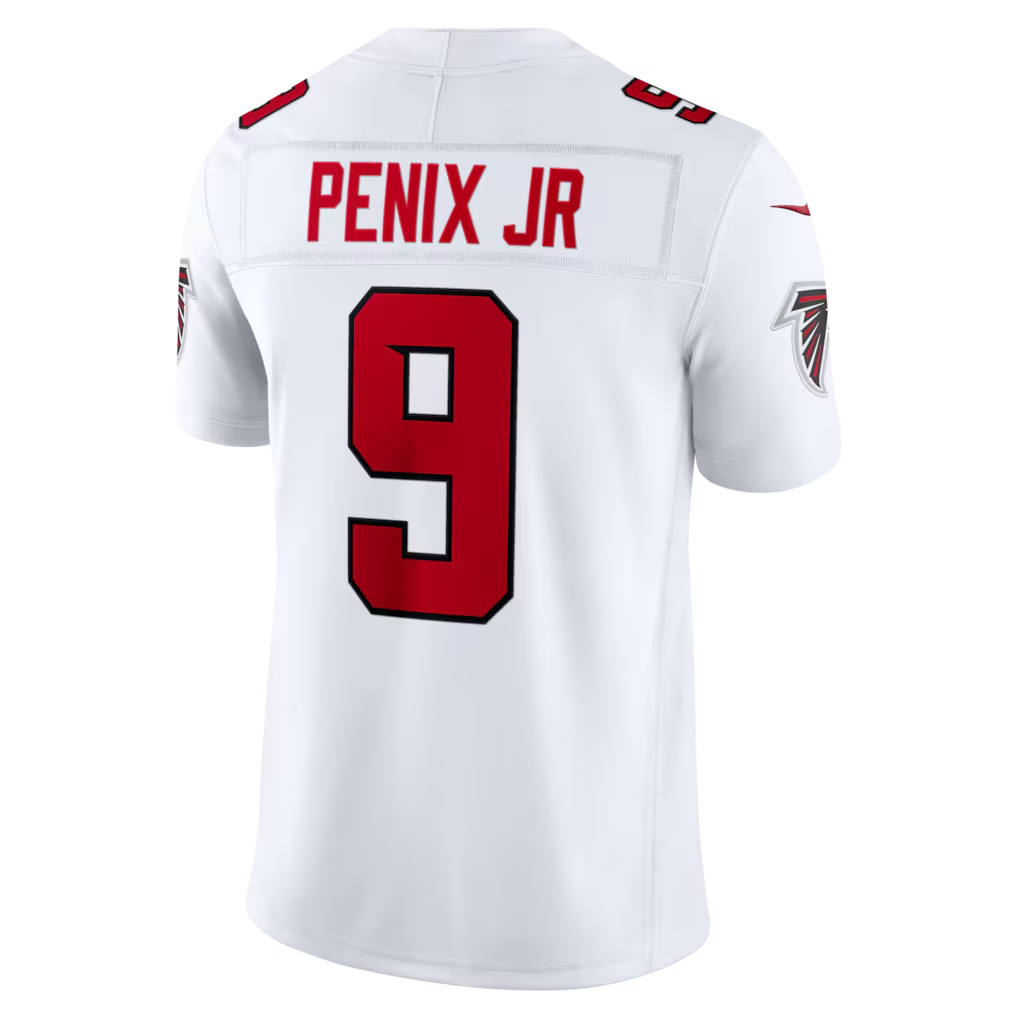 Punc A.Falcons #9 Michael Penix Jr. White Vapor F.U.S.E. Limited Stitched Jerseys