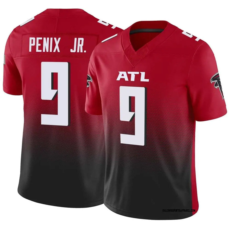 Punc A.Falcons #9 Michael Penix Jr. Player Red Vapor F.U.S.E. Limited Stitched Jerseys