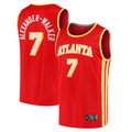 Punc A.Hawks #7 Nickeil Alexander-Walker Red Fast Break Replica Jerseys - Icon Edition