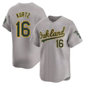 Punc Athletics #16 Nick Kurtz Player Grey Home Limited Stitched Jerseys