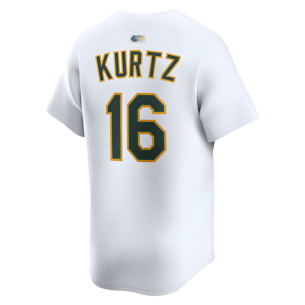 Punc Athletics #16 Nick Kurtz Player White Home Limited Stitched Jerseys