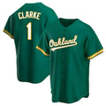 Punc Athletics #1 Denzel Clarke player Green Replica Kelly Alternate Stitched Jersey