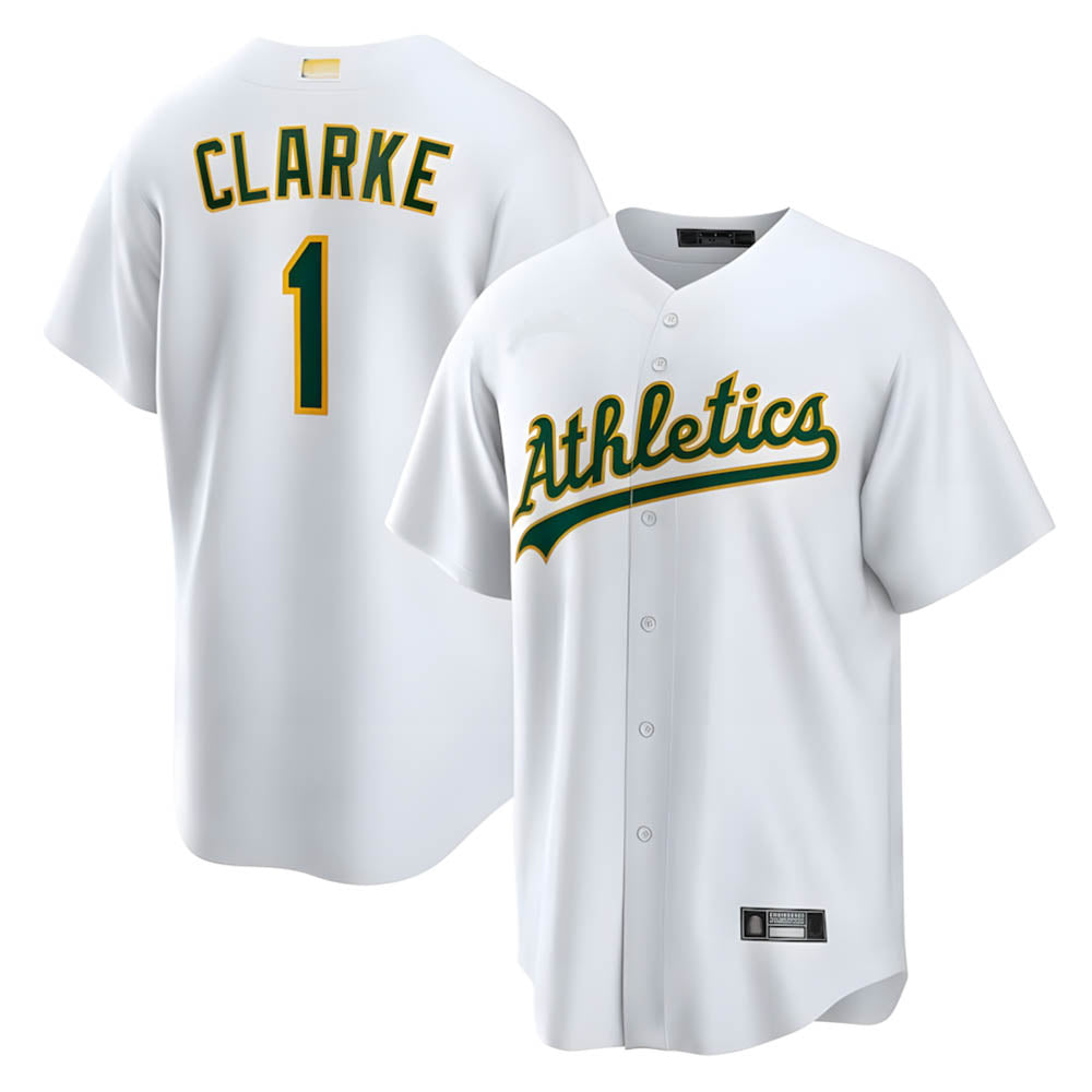 Punc Athletics #1 Denzel Clarke player White Home 2026 Official Stitched Jersey