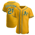Punc Athletics #21 Tyler Soderstrom Player Gold Authentic Alternate Stitched Jersey