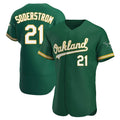 Punc Athletics #21 Tyler Soderstrom Player Green Authentic Kelly Alternate Stitched Jersey