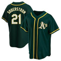 Punc Athletics #21 Tyler Soderstrom Player Green Replica Alternate Stitched Jersey