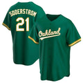 Punc Athletics #21 Tyler Soderstrom Player Green Replica Kelly Alternate Stitched Jersey