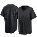 Punc Athletics #22 Jeff McNeil player Black Replica Pitch Fashion Stitched Jersey