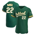 Punc Athletics #22 Jeff McNeil player Green Authentic Kelly Alternate Stitched Jersey