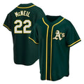 Punc Athletics #22 Jeff McNeil player Green Replica Alternate Stitched Jersey