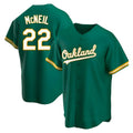 Punc Athletics #22 Jeff McNeil player Green Replica Kelly Alternate Stitched Jersey