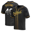 Punc Athletics #40 Luis Severino player Gold Replica Black en Alternate Stitched Jersey